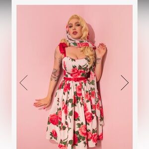 Vixen Red Rose Dress
